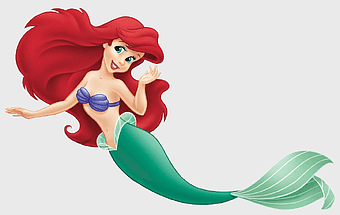 Ariel Disney Princess, Little Mermaid cartoon character, Walt Disney mermaid art, line art Evie, underwater fantasy art, animated sea creature, mythical ocean princess