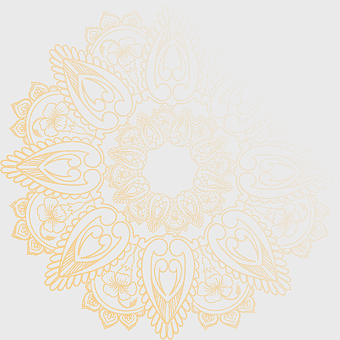 golden mandala, intricate mandala design, ornate golden art, symmetrical mandala pattern, spiritual art, decorative circular motif, sacred geometry art, png