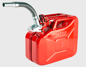 red plastic jerrycan, car gasoline fuel tank, red portable fuel container, motor fuel storage can, emergency fuel supply, portable gas container, automotive fuel reserve