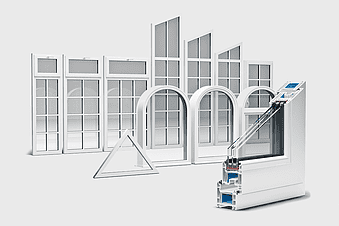 PVC window frames, aluminium window profiles, high-quality building materials, plastic window systems, window installation tools, architectural window design, facade construction elements
