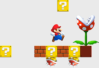 Super Mario Bros. 3 level design, Super Mario Maker gameplay, Super Mario World characters, New Super Mario Bros. elements, Mario adventure scene, Mushroom Kingdom obstacles, Pixel art retro gaming