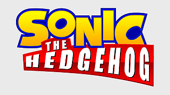 Sonic The Hedgehog logo, Sonic Generations banner, Sonic the Hedgehog text design, Sonic Chaos signage, retro game branding, classic video game art, iconic gaming symbols
