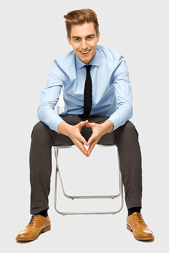 sitting man in formal wear, professional businessman seated, public relations executive, businessperson in suit, corporate professional portrait, office worker seated pose, formal attire for interviews