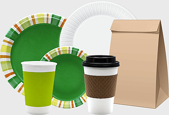 paper cup, disposable plate, coffee cup, tableware set, eco-friendly packaging, party supplies, takeaway containers