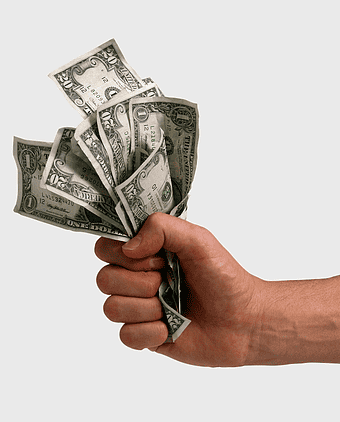 money in hand, cash savings, holding currency, money bag, financial wealth, economic resources, cash management