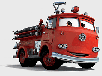 red fire truck illustration, Mater Pixar character, Cars movie fire apparatus, animated emergency vehicle, cartoon firefighter vehicle, toy fire engine, animated vehicle collection