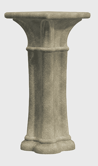 Pedestal Column Statue, Stone Monument, Ionic Order Structure, Antique Artifact, Classical Architecture, Historical Sculpture, Decorative Pillar