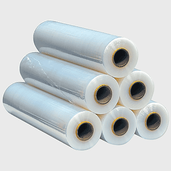 stretch wrap rolls, linear low-density polyethylene film, plastic shrink wrap, food packaging material, industrial plastic film, packaging supplies, plastic wrap
