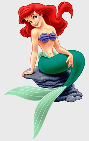 Ariel mermaid Disney, Little Mermaid princess, Ariel character cartoon, Ariel fantasy illustration, mermaid seashore rock, underwater sea creature art, fairy tale princess collection