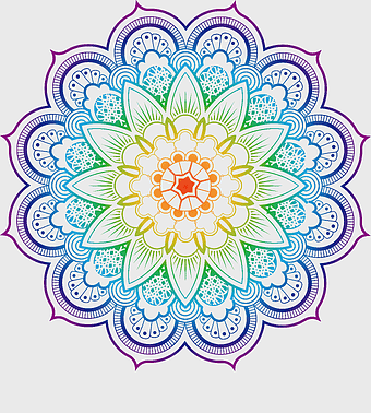 mandala coloring book, datura flower illustration, floral symmetry design, watercolor flower art, spiritual art therapy, geometric floral patterns, creative mindfulness art, decorative wall art prints
