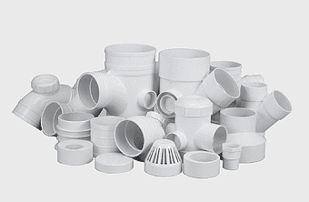PVC pipe fittings, polyvinyl chloride plumbing, plastic pipework components, high-density polyethylene pipes, industrial pipe connectors, water supply fittings, construction piping materials