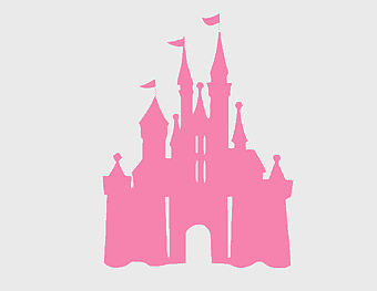 Mickey Mouse Magic Kingdom, Minnie Mouse silhouette, Cinderella Castle drawing, Disney Princess castle, fairy tale architecture, magical kingdom landmarks, pink castle illustration