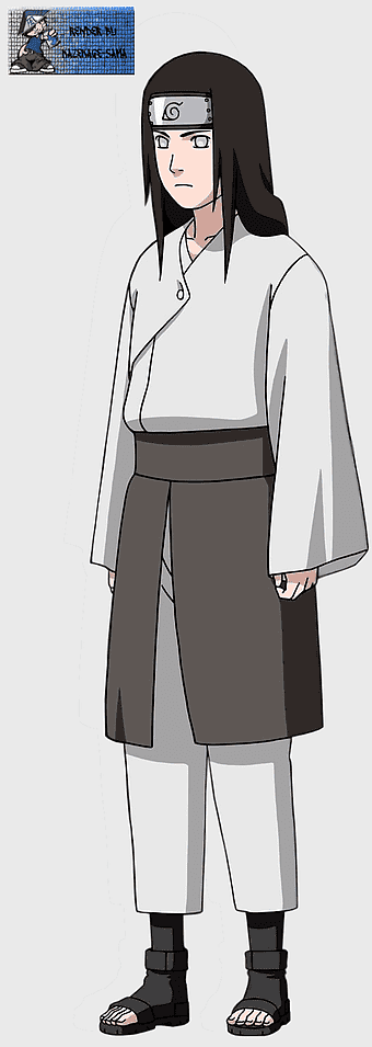 Neji Hyuga character design, Naruto Shippuden Season 21 uniform, Hyuga clan anime drawing, Neji Hyuga standing pose, ninja costume illustration, manga character art, ninja clan visual style