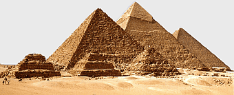 Great Pyramid of Giza, Egyptian pyramids, Giza Pyramid Complex, historic site, ancient architecture, desert landscape, monumental structures