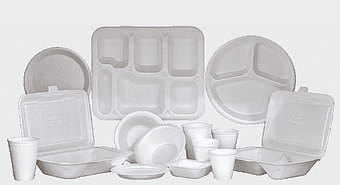 disposable plastic plates, polystyrene tableware set, biodegradable foam plates, white disposable dinnerware, eco-friendly packaging options, single-use tableware alternatives, sustainable event supplies