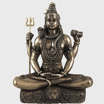 Shiva Nataraja Statue, brass Hindu sculpture, Padmasana lotus position, Shiva Lingam monument, divine metal art, spiritual deity figure, sacred Indian iconography