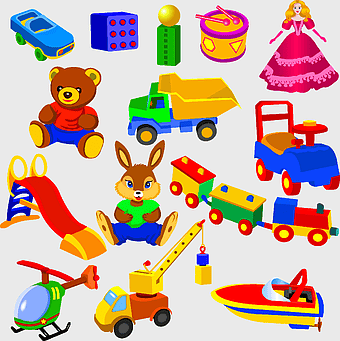kids toys variety, stuffed toy animals, toy vehicle collection, children’s educational playset, playful cartoon art, vibrant toy illustrations, playtime activity themes