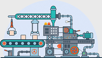 industrial machinery, conveyor system, automation technology, assembly line process, manufacturing equipment, factory production line, heavy industry operations