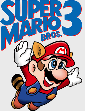 Super Mario Bros 3 logo, Super Mario Advance 4 artwork, Nintendo Entertainment System games, Mario cartoon character, classic video game art, retro gaming graphics, iconic gaming mascot