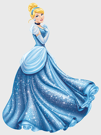 Cinderella illustration, Disney Princess fashion, enchanted gown design, princess costume, fairytale character art, royal ball attire, magical dress details, fantasy princess theme