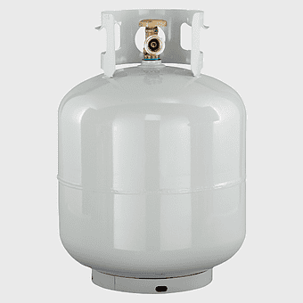 Propane tank, Natural gas cylinder, Worthington Industries tank, Barbecue propane cylinder, outdoor cooking fuel cylinder, energy storage container, gas tank hardware store product