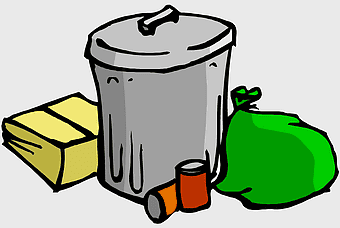 gray waste bin digital artwork, rubbish collectors art, trash illustration free content, yellow bin bag, cartoon garbage can, eco-friendly waste management, digital trash collection illustration