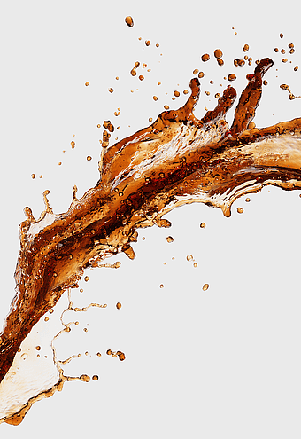 coffee splash art, Diet Coke splash, Coca-Cola syrup, food drinks, carbonated beverage, refreshing soda, beverage splash effect