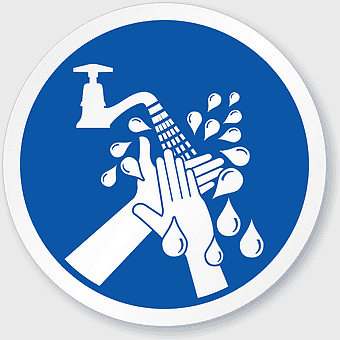 hand washing symbol, laundry care instructions, wash hands icon, health and hygiene sign, cleaning guidelines, personal care labels, water faucet graphic