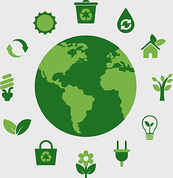 recycling symbol, renewable energy, waste management, environmentally friendly, sustainable practices, eco-friendly business, green technology