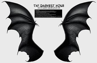 YouTube Bat Demon wings, dark dragon art, mammal devil wings, YouTube logos, fantasy creature wings, gothic art design, mythical bat wings
