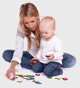woman playing alphabet toys with child, toddler learning letters, mother and child playtime, child development activities, educational play for infants, family bonding moments, interactive learning games