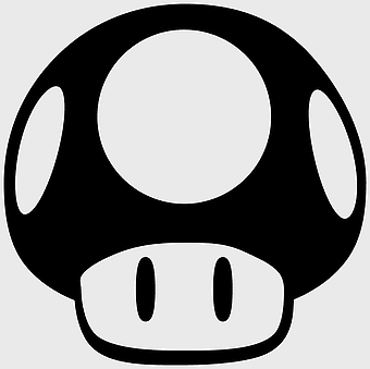 Super Mario Bros Luigi, mushroom icon, Nintendo Entertainment System, smiley face, video game character, retro gaming art, pixel art design