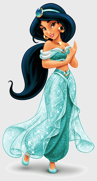 Princess Jasmine Disney, Karen David as Jasmine, Aladdin and Jasmine, Disney Princess figurine, Arabian princess costume, magical kingdom character, animated royal attire