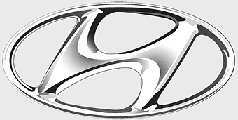 Hyundai emblem, car dealership logo, 2018 Hyundai Elantra GT, silver automotive symbol, luxury car branding, modern car design, high-resolution vehicle icon