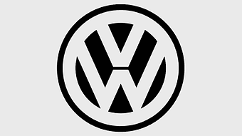 Volkswagen Beetle decal sticker, Volkswagen logo symbol, black and white car emblem, VW circle line design, automotive brand icon, classic vehicle badge, retro car signage