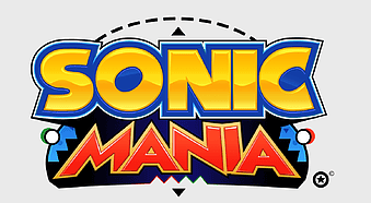 Sonic Mania logo, Sonic the Hedgehog game titles, Sega Sonic branding, Sonic Mania Adventures banner, retro gaming graphics, iconic video game characters, classic Sonic art style