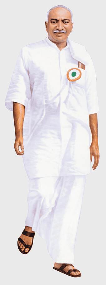 Kamarajar, white kurta, Indian political leader, traditional attire, Tamil Nadu icon, freedom fighter, cultural heritage, png