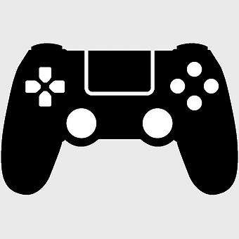 black DualShock 4 controller, PlayStation 4 gamepad, video game accessories, black game controller, gaming hardware, console peripherals, joystick design