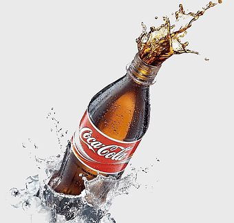 coke bottle splash, Coca-Cola drink, soda pop, refreshing beverage, carbonated soft drink, fizzy soda, cold refreshment