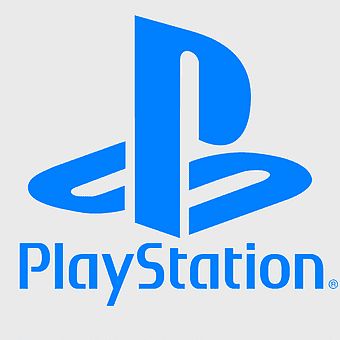 PlayStation 4 logo, blue electronics symbol, game console trademark, action-adventure game award, gaming brand icon, digital entertainment device, interactive media technology