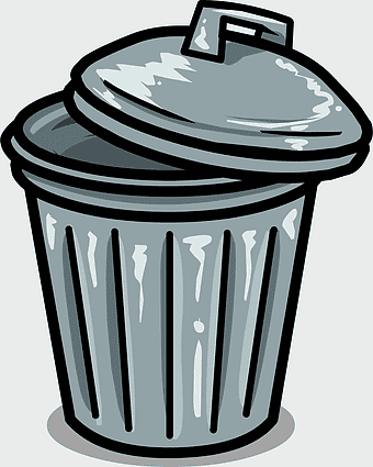 Rubbish Bins, waste containment, cartoon trash can, waste container, recycling bin, garbage disposal, waste management