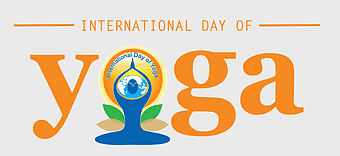 International Day of Yoga logo, yoga asana June 21, physical fitness practice, international yoga celebration, global yoga event, wellness symbol, spiritual harmony design