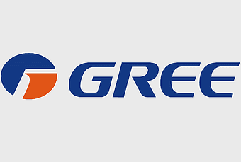 Gree Electric logo, gree HVAC services, definitive electrical services logo, blue gree text, gree air conditioning manufacturer, climate control solutions, energy efficient cooling systems