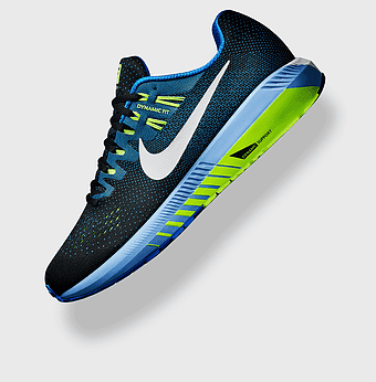 Nike running shoes, electric blue sneakers, athletic footwear, cross training shoes, performance sportswear, dynamic fit technology, comfort walking shoes, durable outdoor footwear