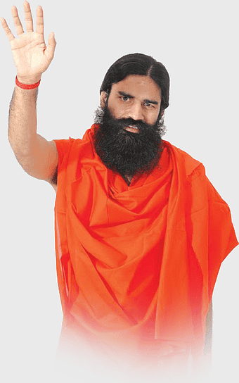 Ramdev Yoga, Patanjali Ayurveda, Swadeshi movement, orange robe, spiritual leader, Indian guru, traditional wellness