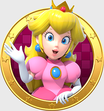 Princess Peach Mario Party, Nintendo 3DS character, cartoon princess, Mario Bros. game, royal video game character, animated princess art, peach-themed gaming icon