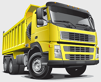yellow dump truck art, freight transport vehicle, commercial truck illustration, large goods vehicle, heavy-duty truck design, industrial transport graphic, construction vehicle artwork