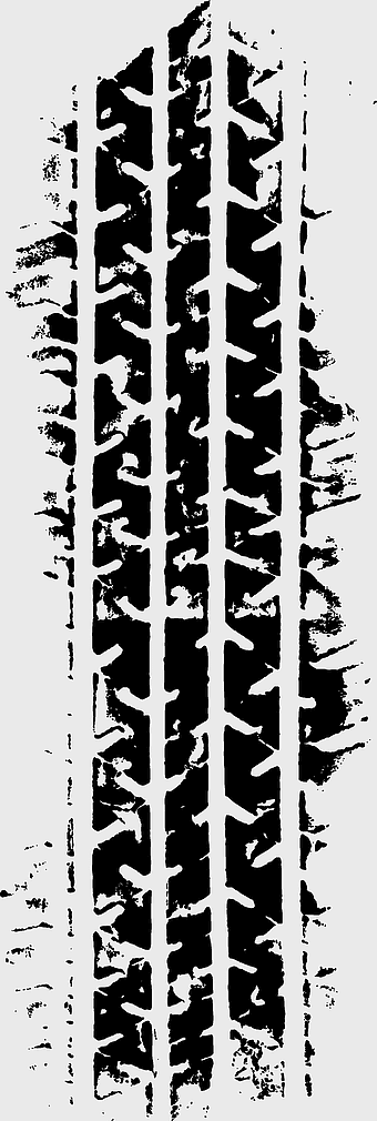 tire tread pattern, car tire tracks, monochrome tire design, offroad tire skid marks, vehicle tire marks, automotive tire texture, black and white tire prints, tire track symmetry