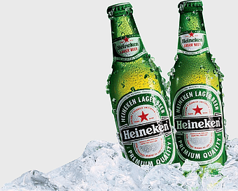 Heineken lager beer bottles, Heineken international experience, alcoholic beverage glass bottles, premium quality beer, chilled beer bottles, refreshing drink visuals, brewery product graphy