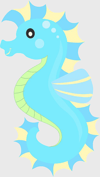 teal seahorse, Ariel The Little Mermaid Sea Fish, cute seahorse cartoon, syngnathiformes aquatic creature, oceanic mythical character, underwater fantasy art, marine life illustration